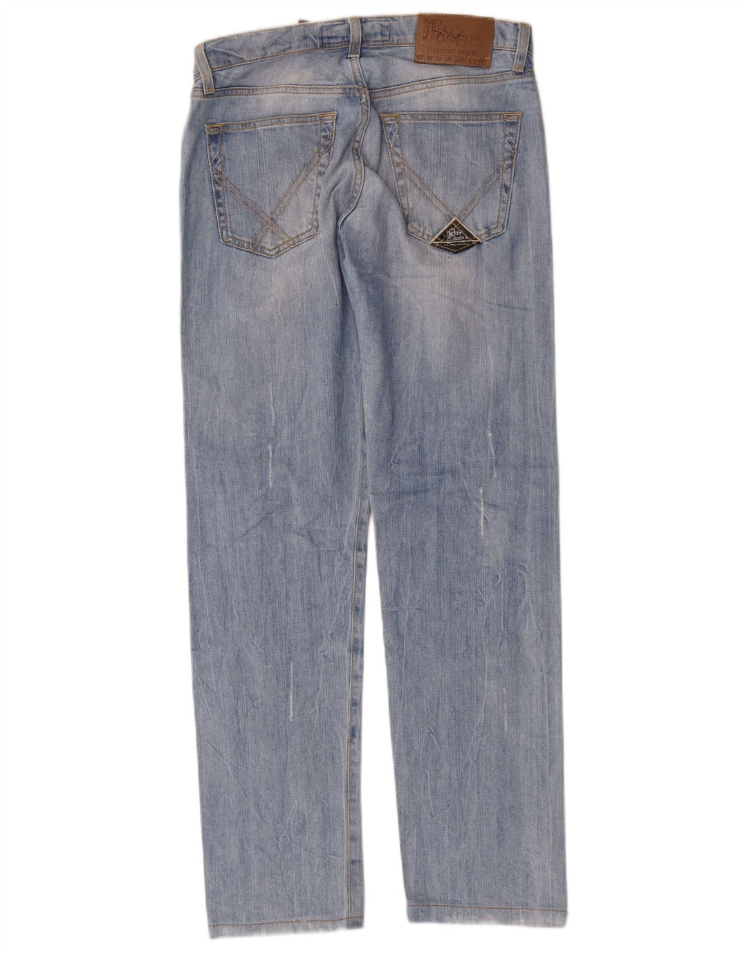 Calça jeans reta masculina Roy Rogers W30 L31 algodão azul