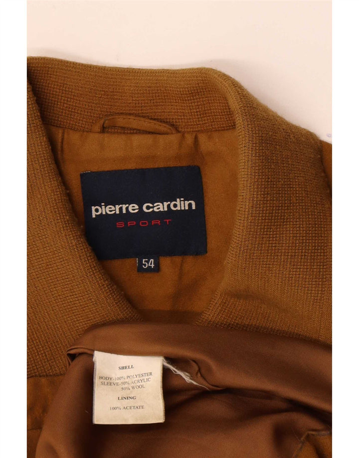 Jaqueta bomber masculina Pierre Cardin IT 54 2XL poliéster amarelo