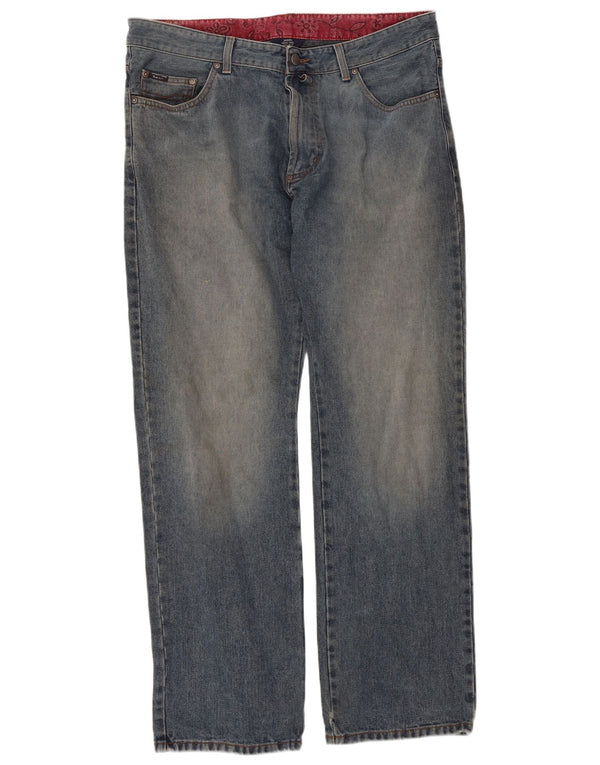 Gant Masculino Jason Regular Fit Straight Jeans W36 L32 Azul Algodão