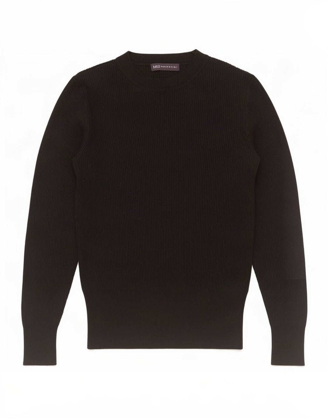 Blusa feminina Marks & Spencer UK 8 pequena viscose preta