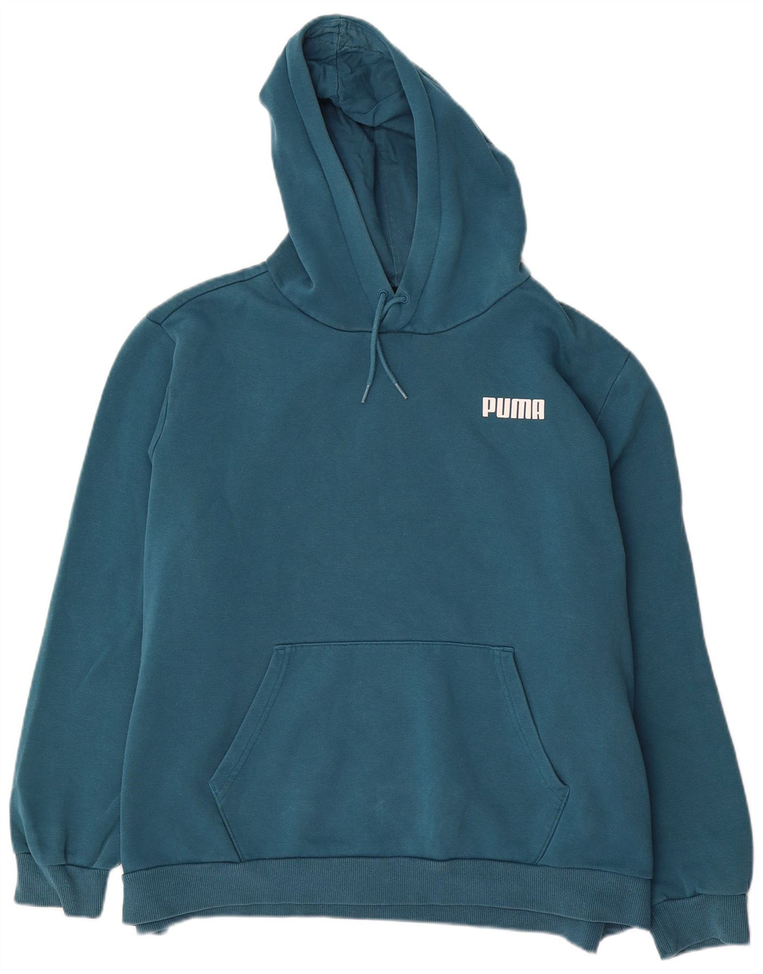 PUMA moletom com capuz masculino 2XL azul poliéster