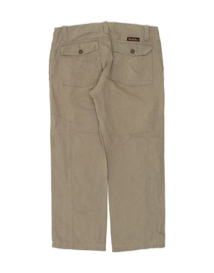 MARLBORO CLASSICS Womens Straight Chino Trousers W32 L26  Grey Cotton | Vintage Marlboro Classics | Thrift | Second-Hand Marlboro Classics | Used Clothing | Messina Hembry 