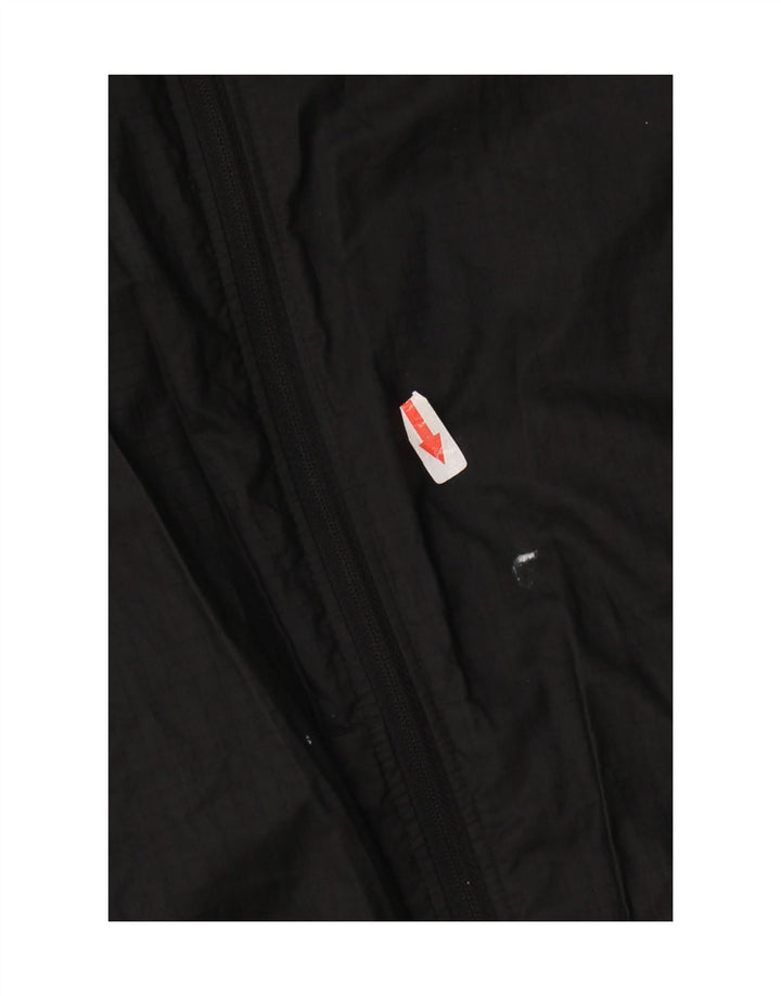 Jaqueta de chuva feminina Nike com capuz UK 14 poliéster preto médio
