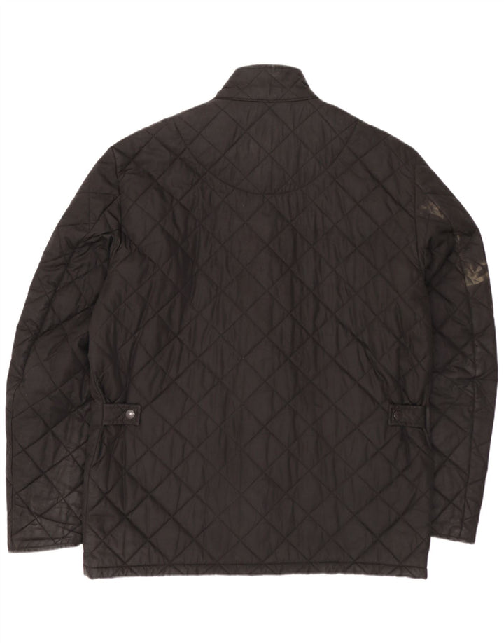 Jaqueta acolchoada masculina Barbour UK 40 grande preta