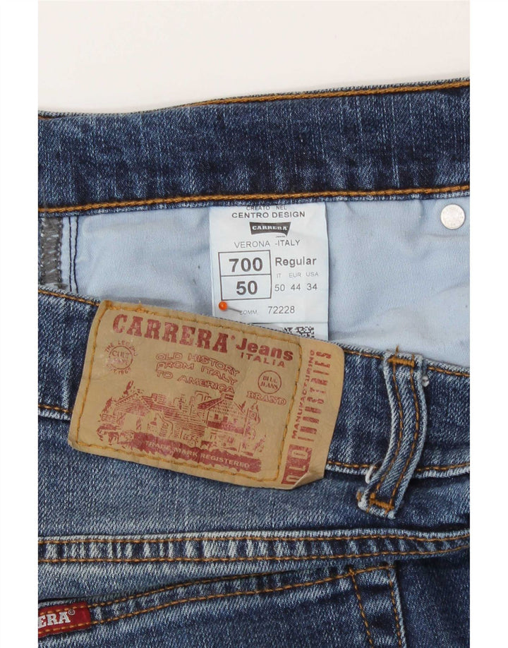 Carrera Calça Jeans Feminina 700 Regular Straight W34 L32 Azul Algodão
