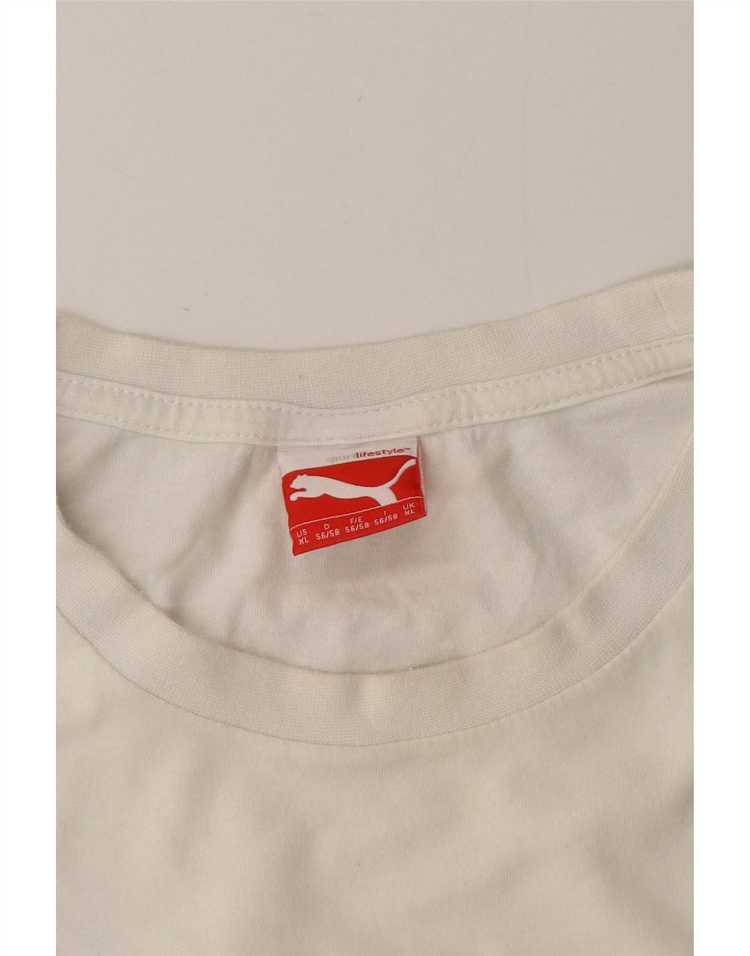 Camiseta gráfica masculina PUMA XL branca