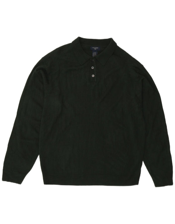 Suéter masculino Dockers com gola polo XL verde acrílico