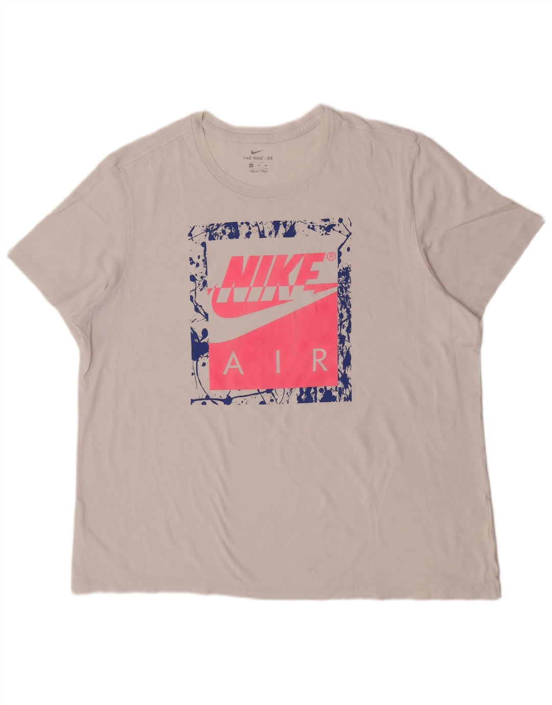 Camiseta Nike masculina gráfica Top 2XL algodão branco