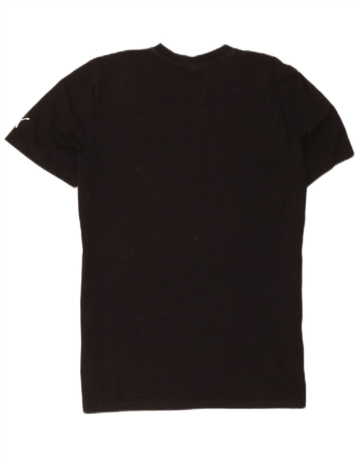 Camiseta masculina Puma Graphic Top médio preto colorblock