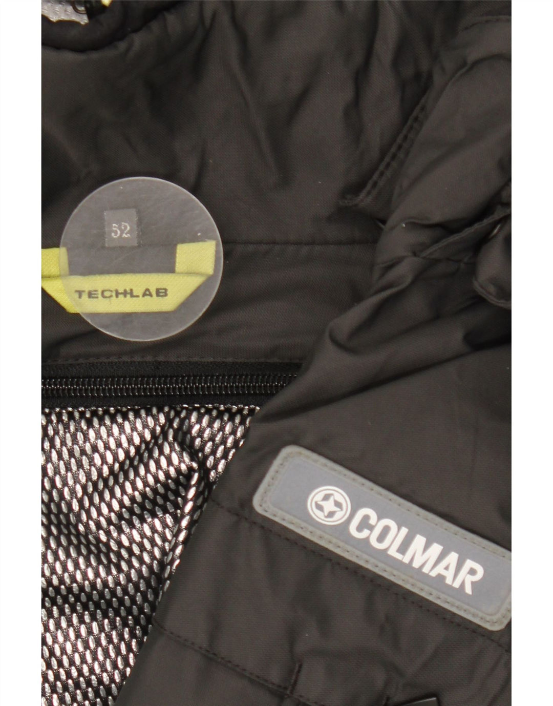 Jaqueta de esqui masculina com capuz Colmar IT 52 grande bloco colorido preto