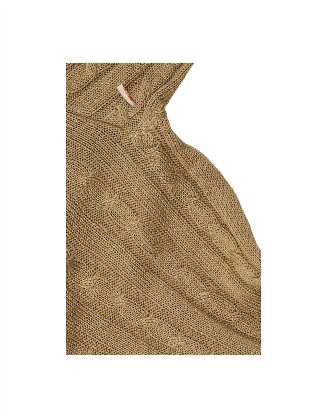 Suéter masculino VINTAGE com gola redonda grande bege