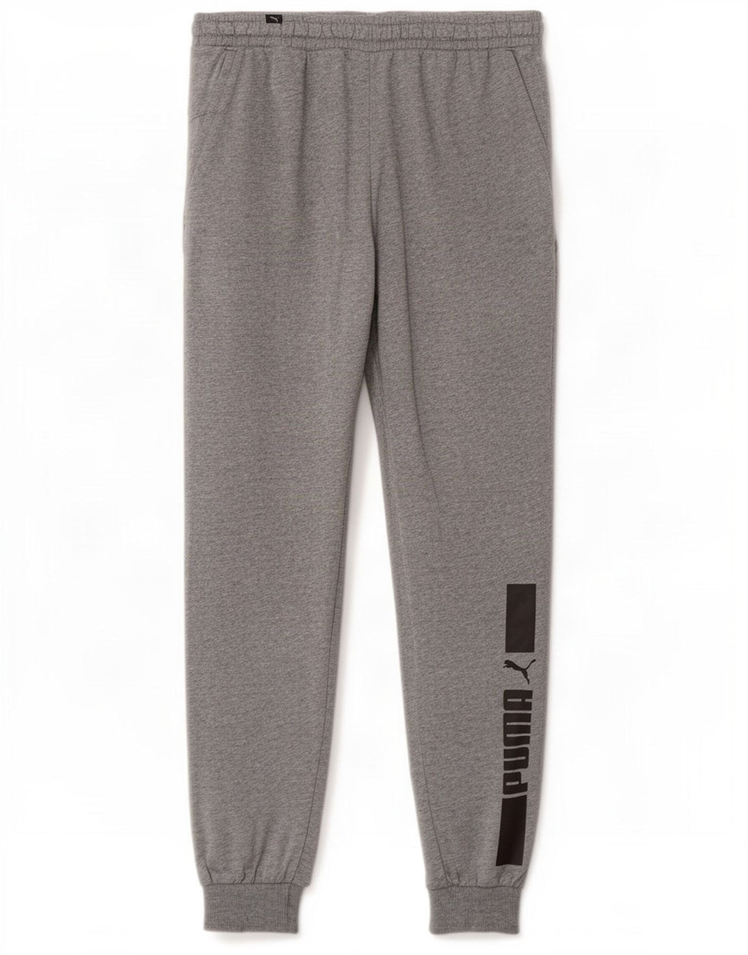 Calça esportiva masculina Puma Graphic Joggers grande algodão cinza