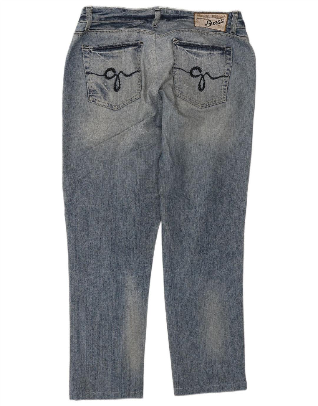 Guess Jeans retos femininos W32 L27 algodão azul