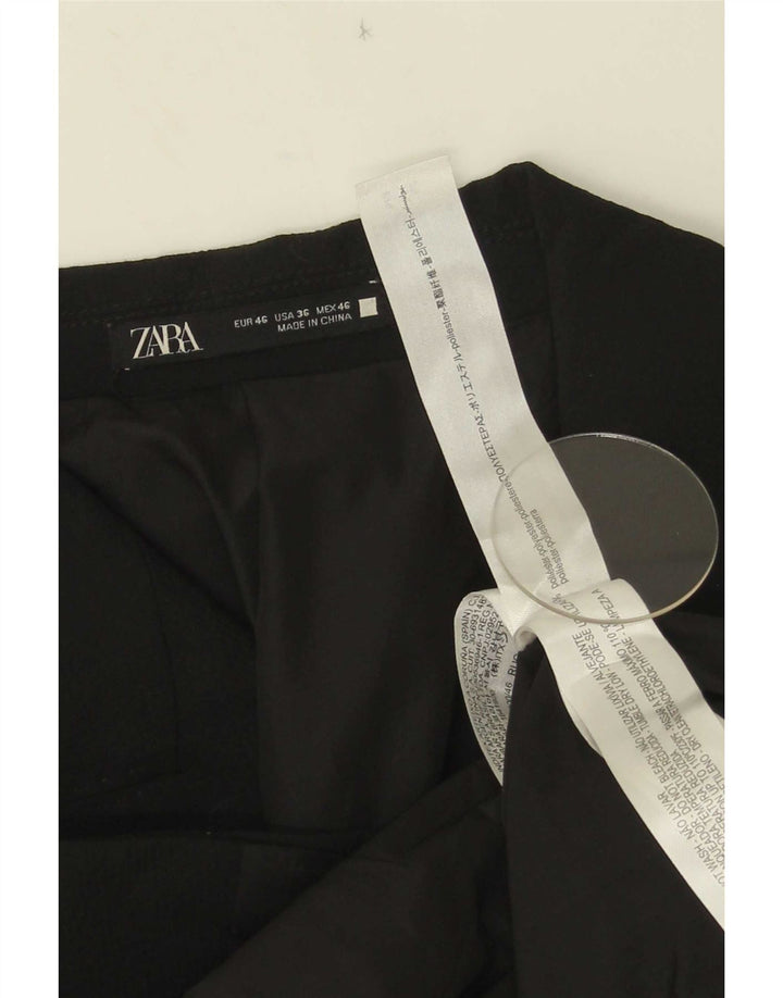 Jaqueta blazer masculina Zara com peito duplo EU 46 poliéster preto pequeno