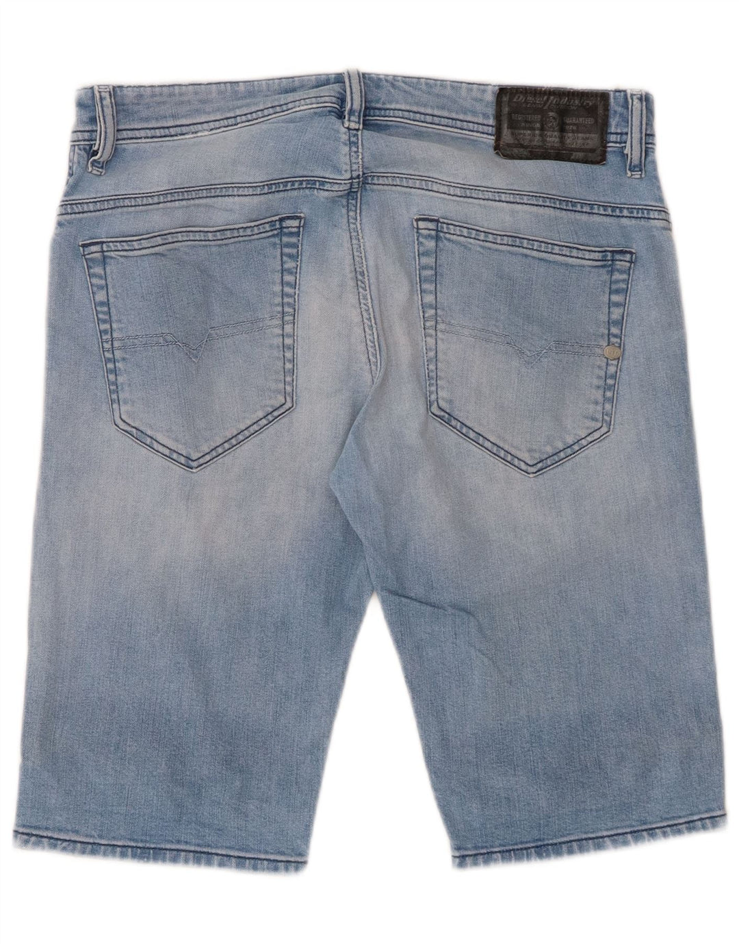 Shorts jeans feminino DIESEL W29 algodão azul médio
