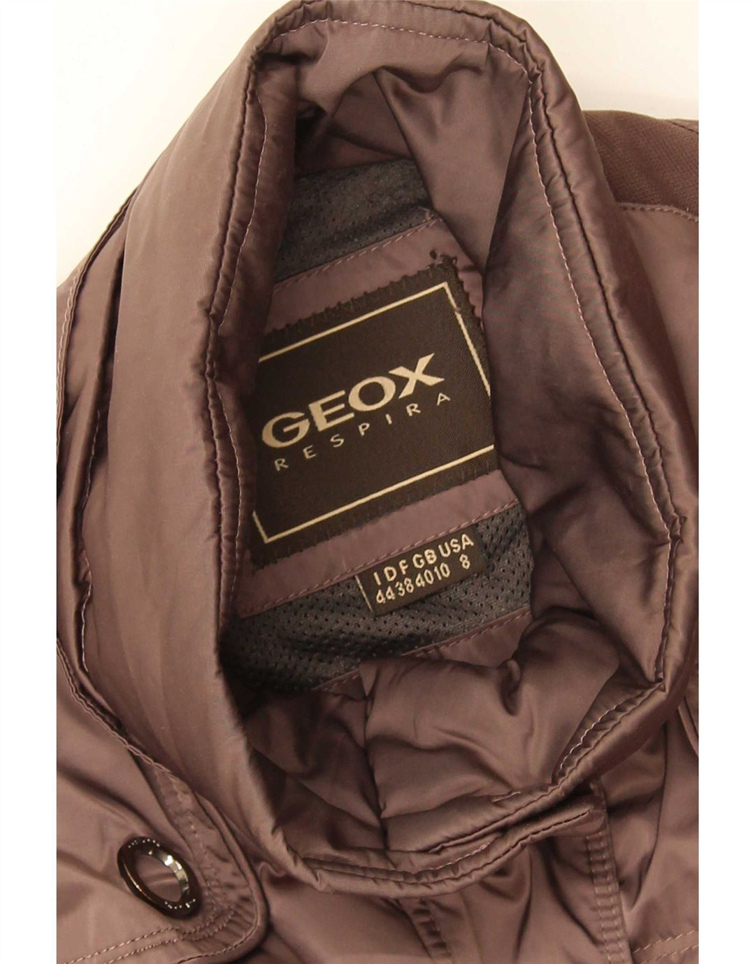 Jaqueta acolchoada feminina Geox Respira UK 10 pequena marrom