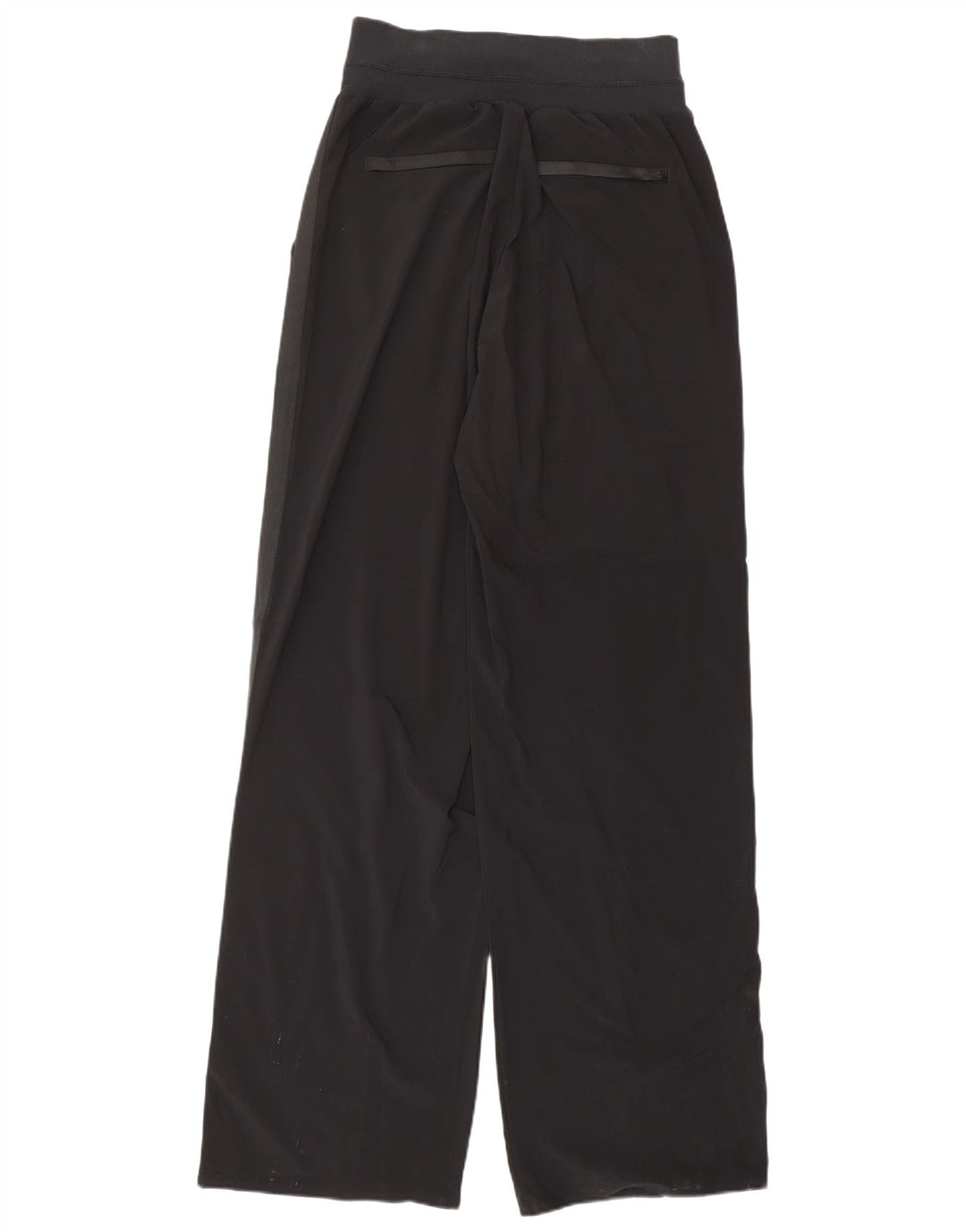 Calça esportiva feminina ATHLETA com perna larga US 6 poliéster preto médio