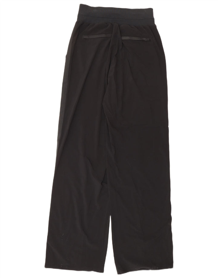 Calça esportiva feminina ATHLETA com perna larga US 6 poliéster preto médio
