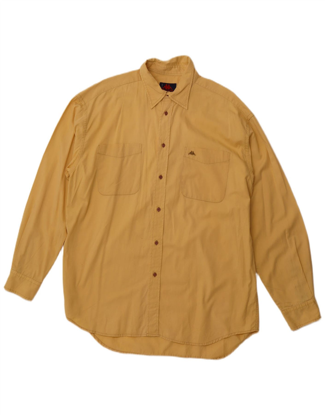 Camisa masculina KAPPA grande algodão amarelo