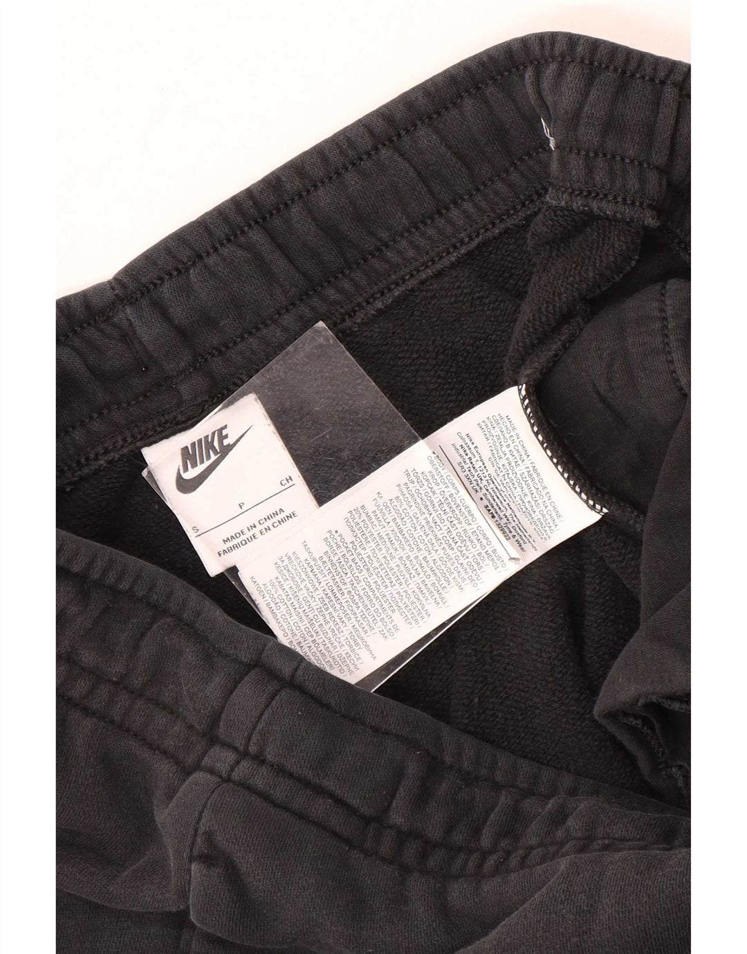 Nike Mens Treino Calças Joggers Pequeno Algodão Preto