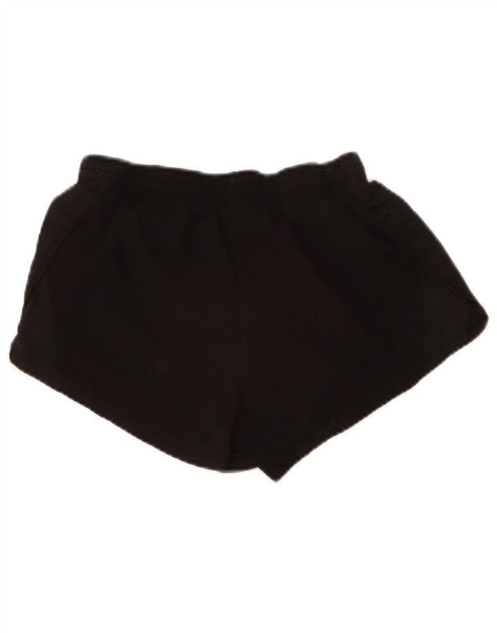 Nike Womens Dri Fit Sport Shorts UK 10 Pequeno Poliéster Preto
