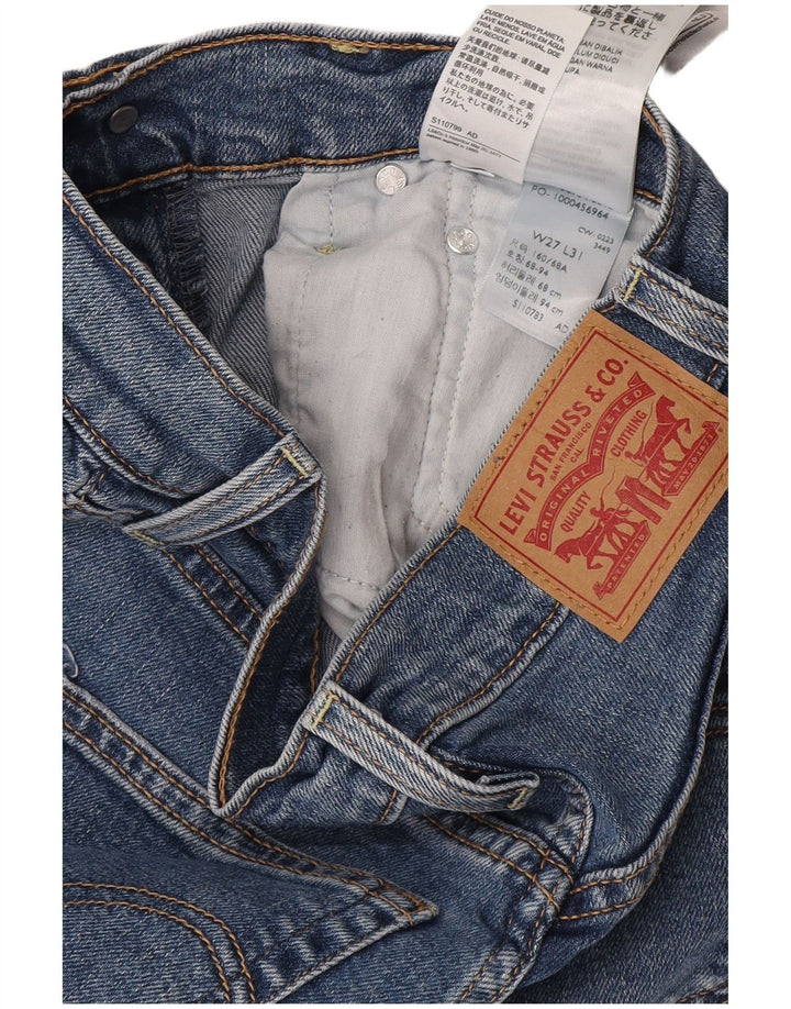 Jeans feminino Levi's Ribcage Bootcut W27 L31 azul algodão