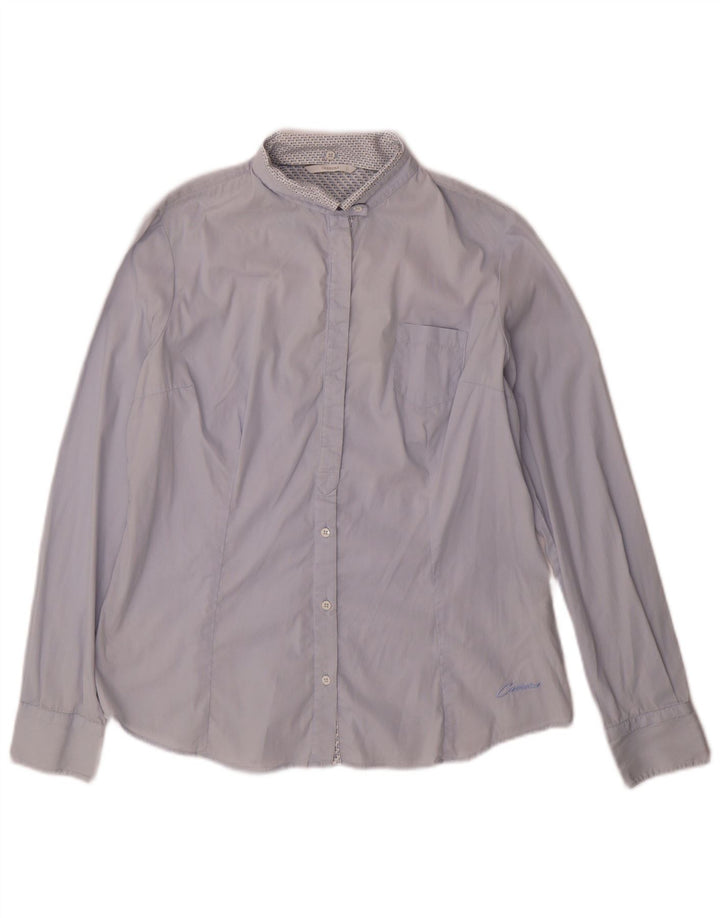 Camisa feminina CARRERA UK 16 grande algodão azul