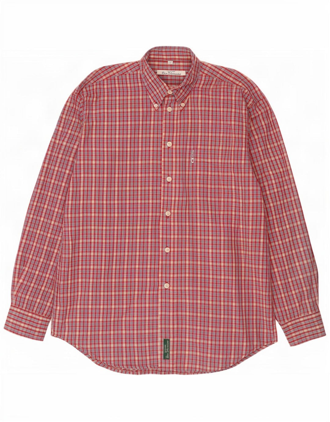 Camisa masculina Ben Sherman xadrez vermelho médio