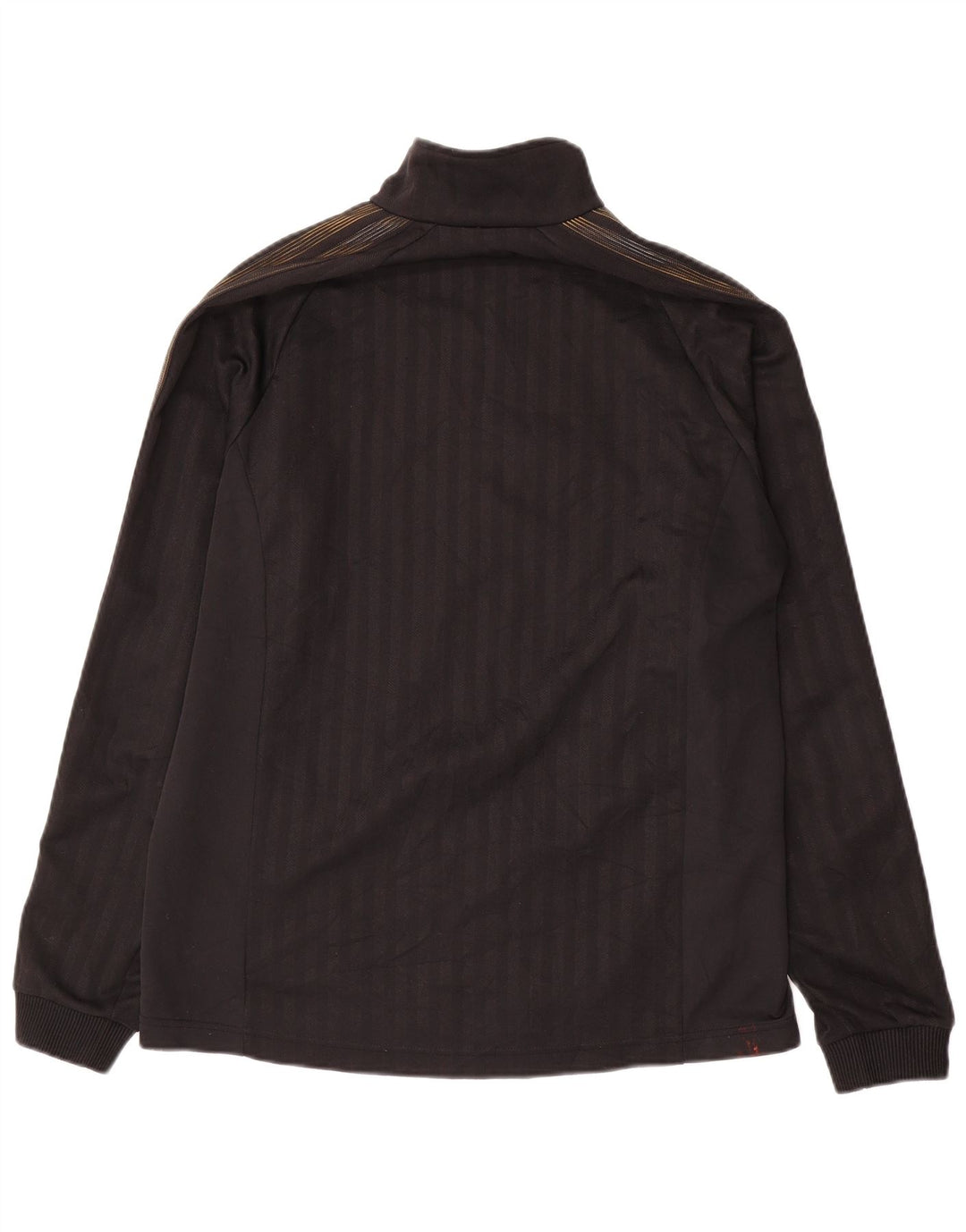 ADIDAS Mens Tracksuit Top Jacket UK 38/40 Médio Preto Listrado