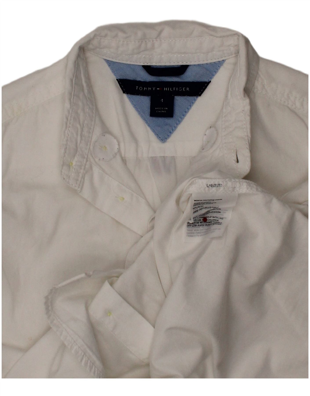 Camisa masculina TOMMY HILFIGER 3-4 anos algodão branco