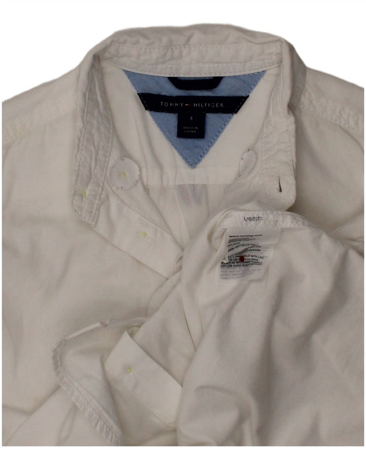 Camisa masculina TOMMY HILFIGER 3-4 anos algodão branco