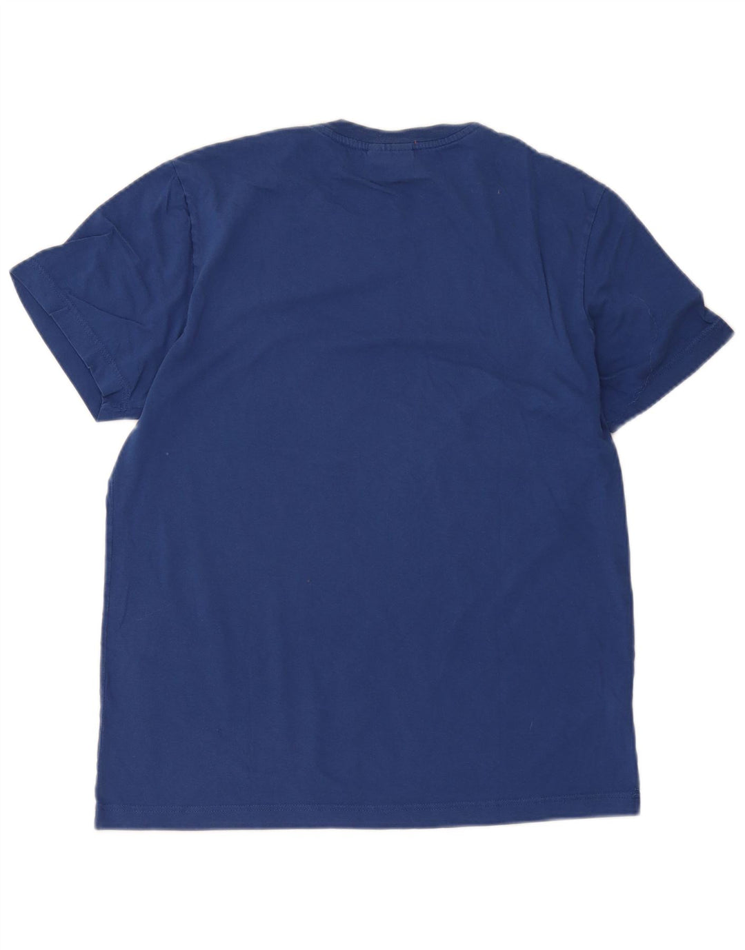 Camiseta gráfica masculina Lacoste tamanho superior 5 grande algodão azul