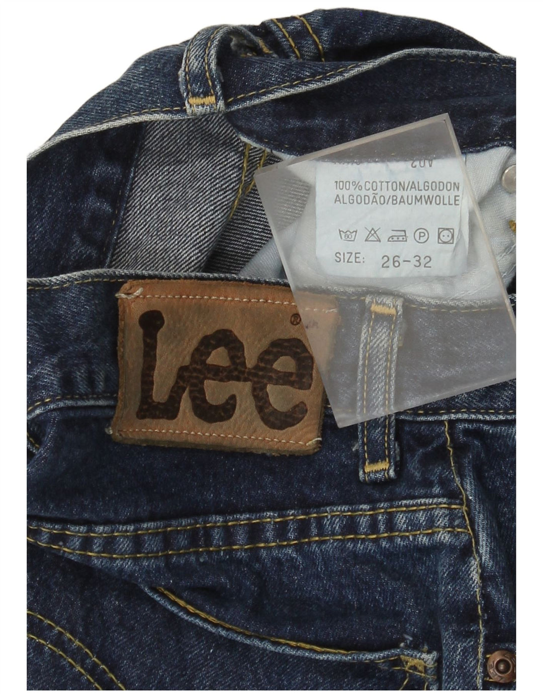 Calça jeans feminina Lee W26 L32 algodão azul