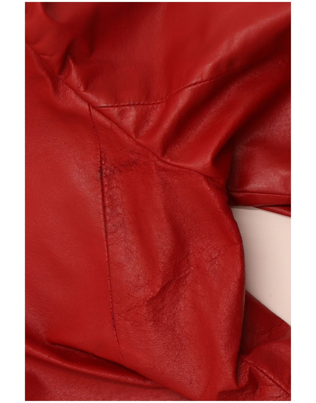Jaqueta de couro feminina VINTAGE IT 42 couro vermelho médio