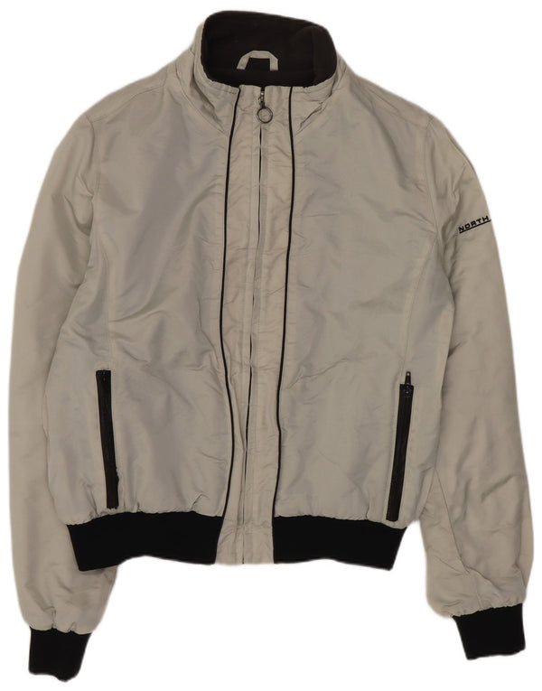 Jaqueta bomber masculina North Sails UK 40 grande cinza colorblock poliamida