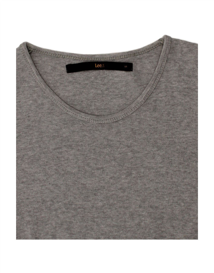 Camiseta feminina LEE UK 8 pequena cinza