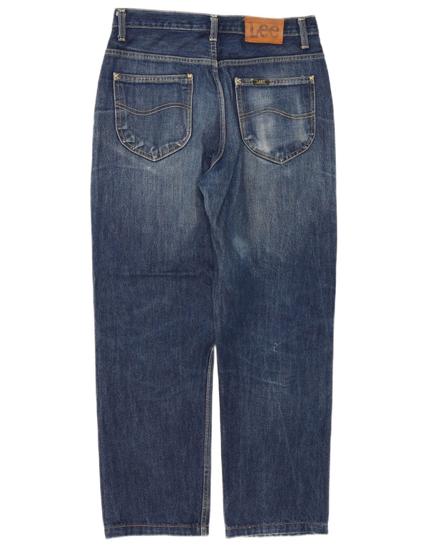 Lee Mens Chicago Straight Jeans W32 L28 Azul Algodão