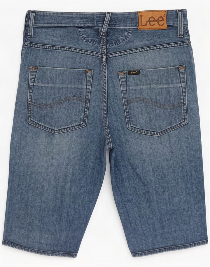 Lee Shorts jeans masculino pequeno W29 algodão azul