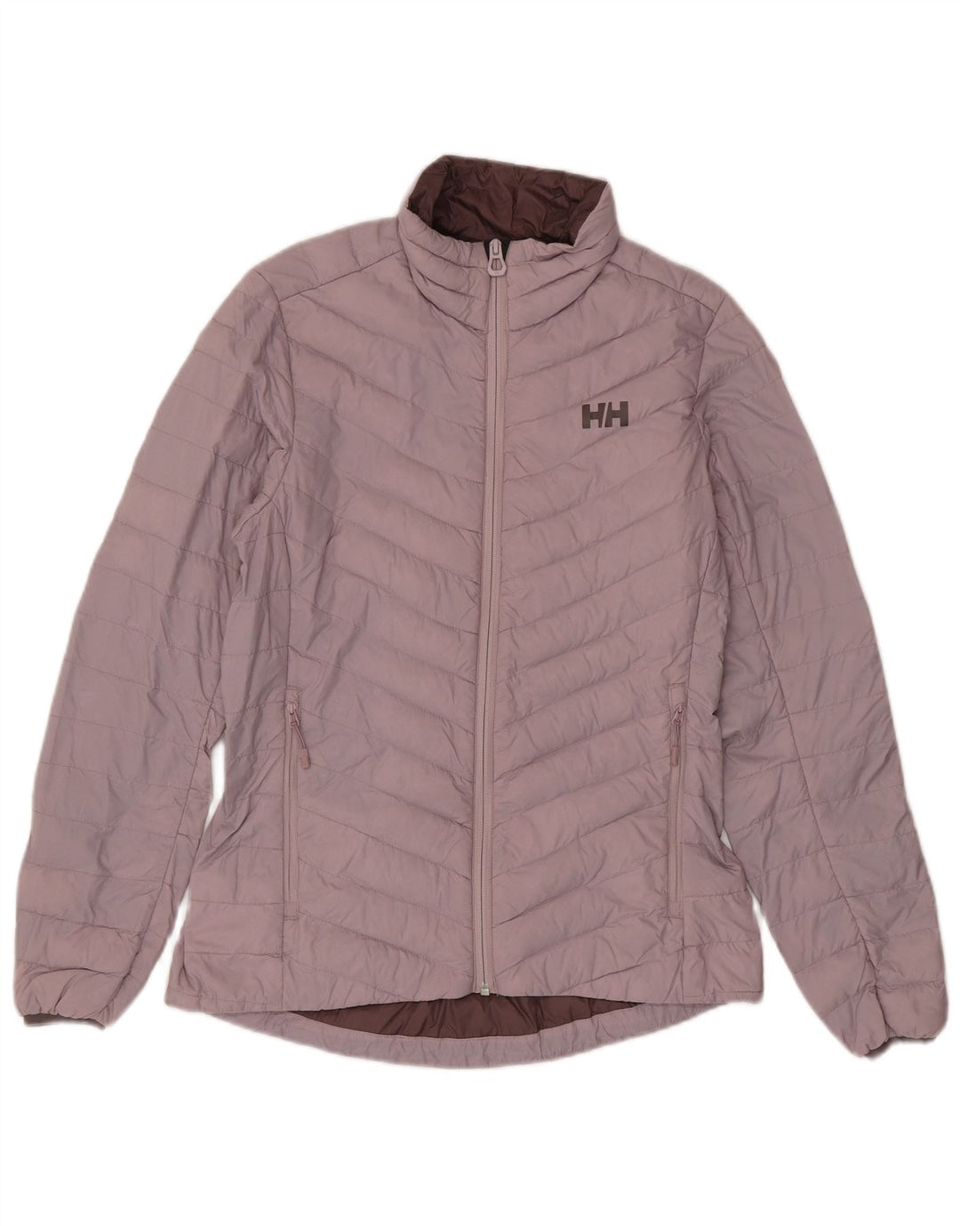 Jaqueta acolchoada feminina Helly Hansen UK 10 pequena poliamida roxa