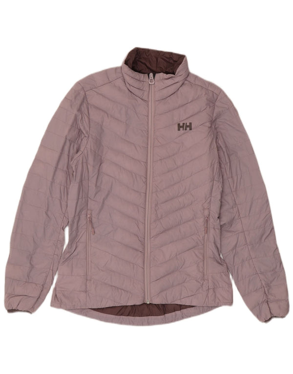 Jaqueta acolchoada feminina Helly Hansen UK 10 pequena poliamida roxa