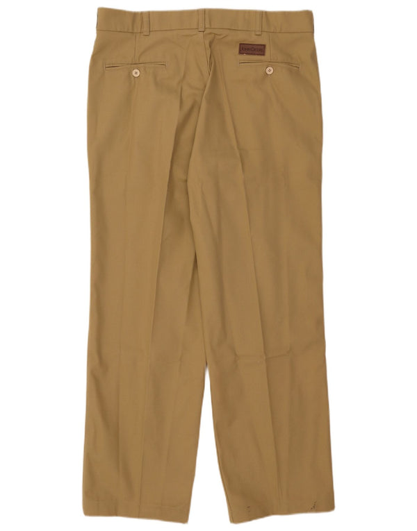 Calça Chino Masculina John Deere W35 L28 Algodão Bege