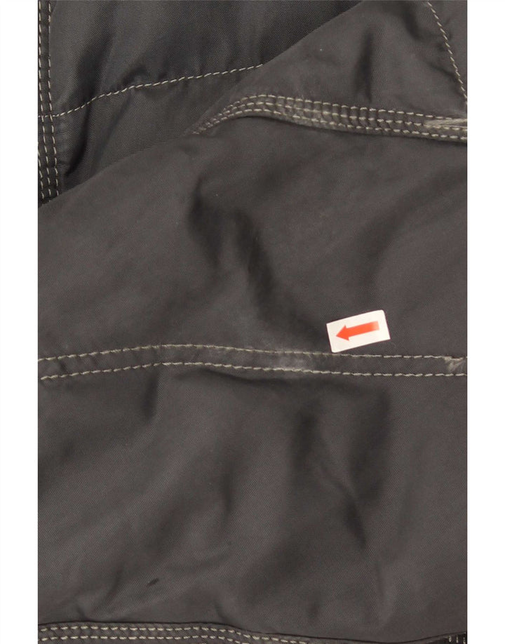 Jaqueta bomber acolchoada masculina Gas com capuz UK 42 XL cinza