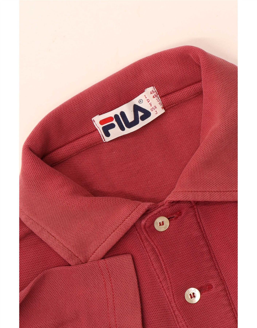 Camisa polo masculina Fila IT 46 pequena vermelha