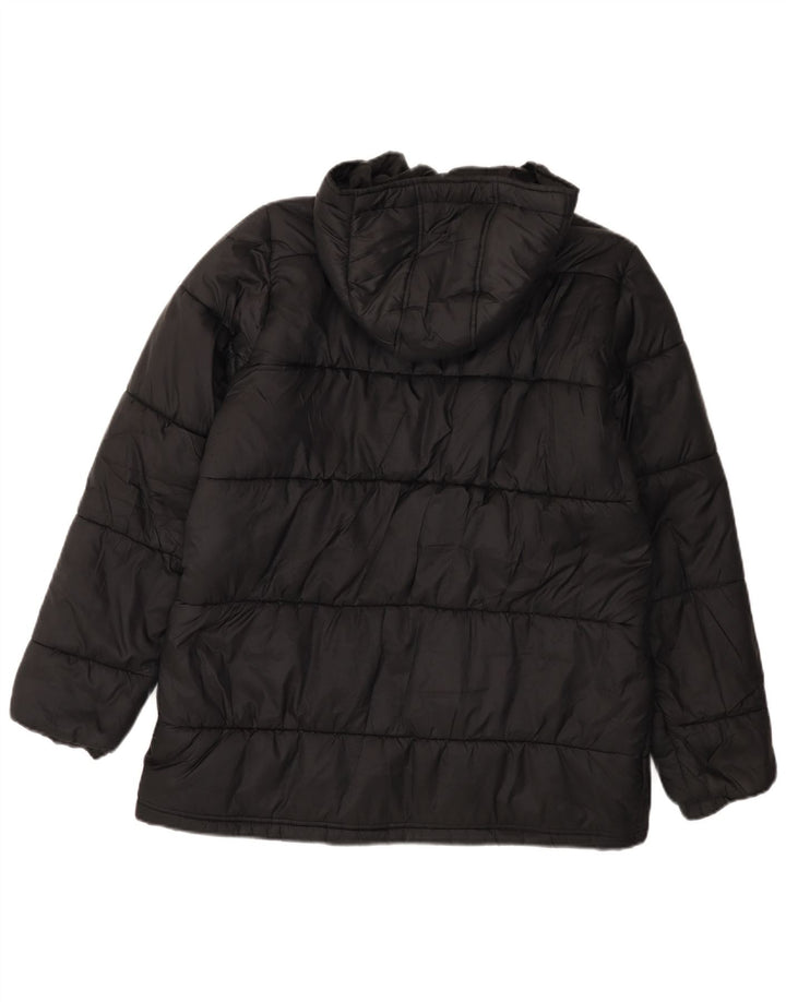 Jaqueta acolchoada com capuz feminina Adidas EU 40 poliéster preto médio