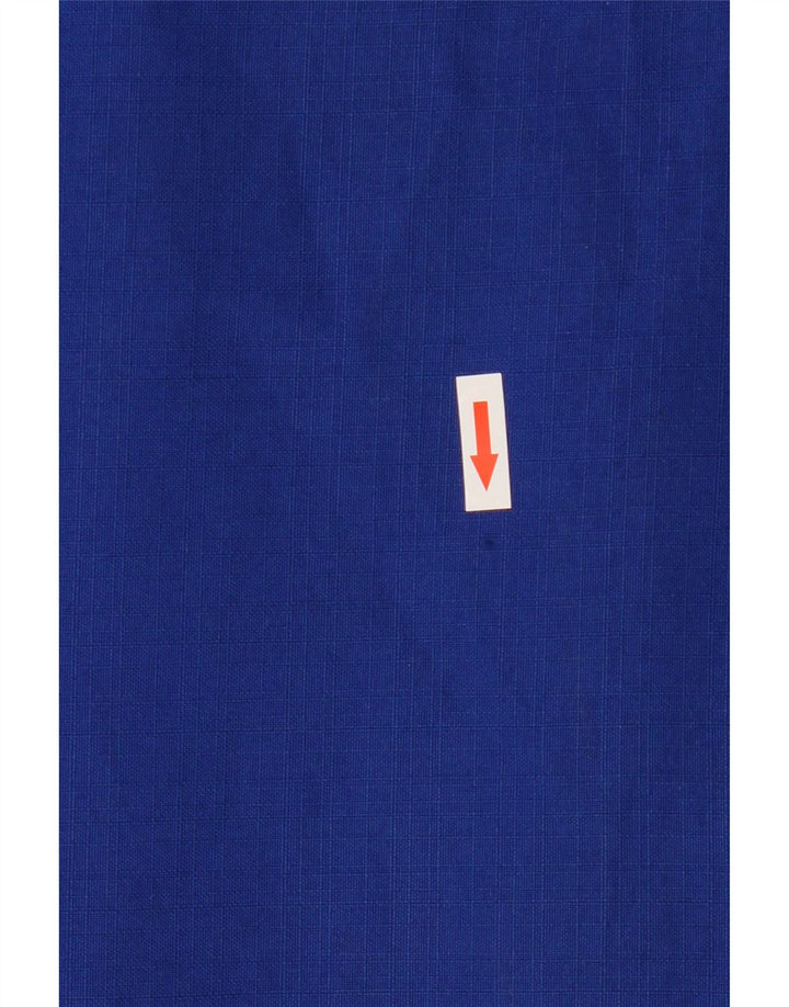Saia plissada feminina vintage UK 14 médio W28 azul poliéster