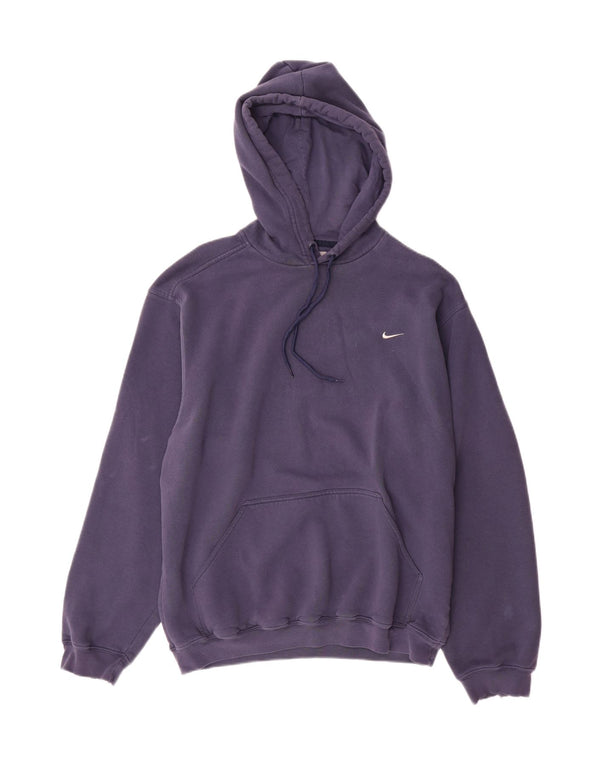 Nike Mens Hoodie Jumper UK 39/41 Médio Azul Marinho Algodão