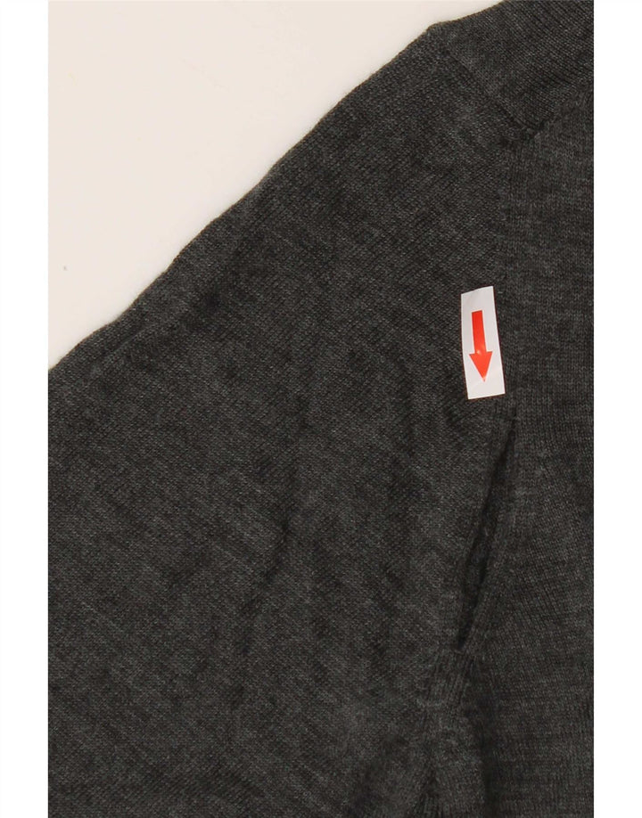 Suéter cardigã masculino Zara cinza médio