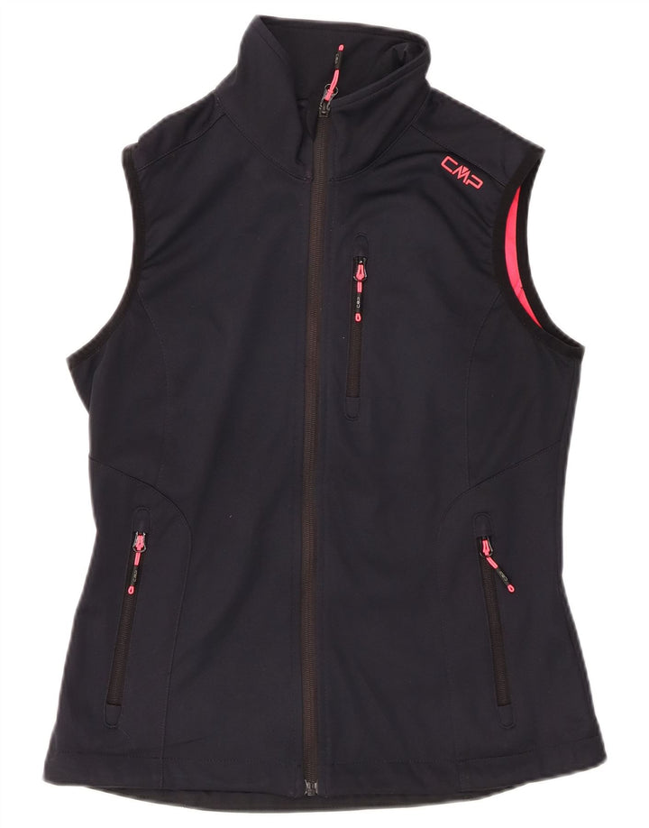 CMP Jaqueta feminina sem mangas para treino UK 6 XS azul marinho poliéster