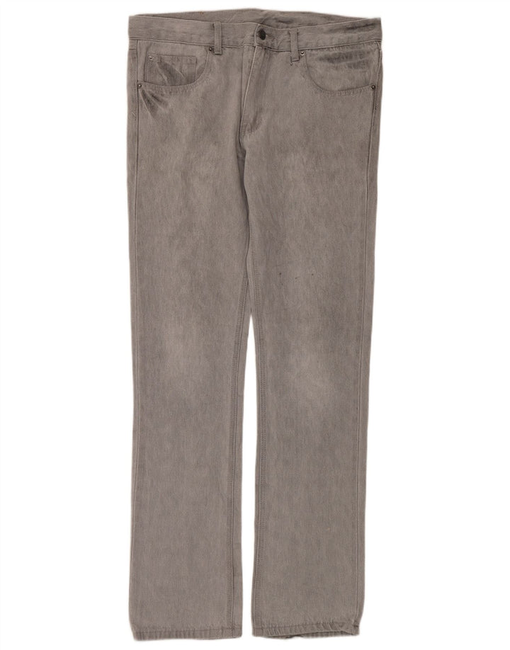 Jeans retos masculinos baratos de segunda-feira W33 L34 algodão cinza