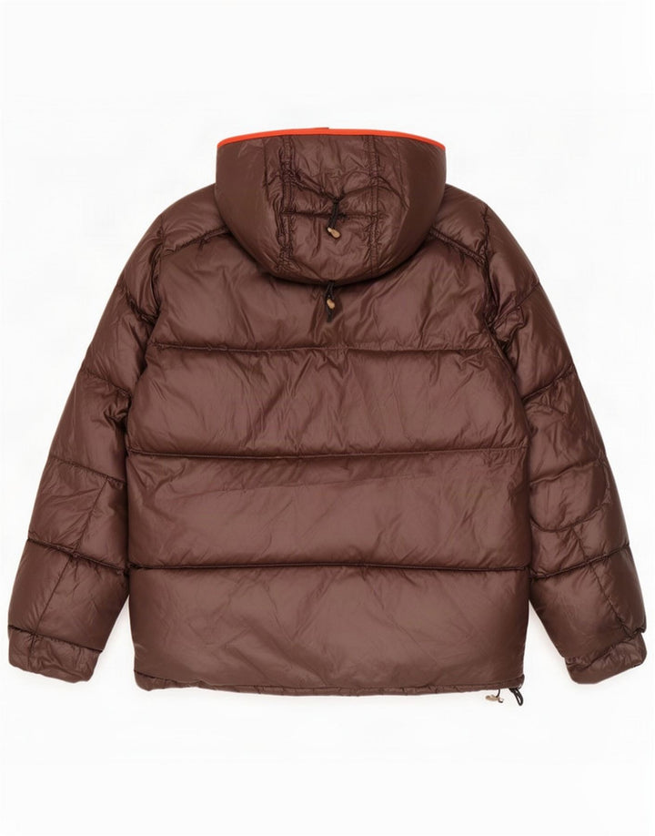 Dolomite Jaqueta masculina acolchoada com capuz UK 38 Marrom médio